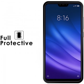 Silikoninis juodas 1mm. dėklas (MI 8 LITE)